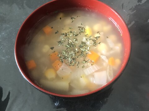 根菜とお米のスープ